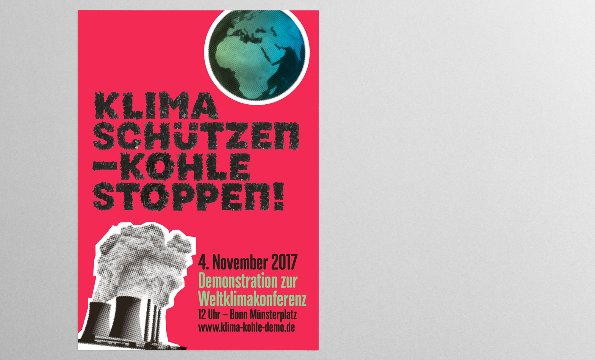 Design für Anti-Kohle Demo