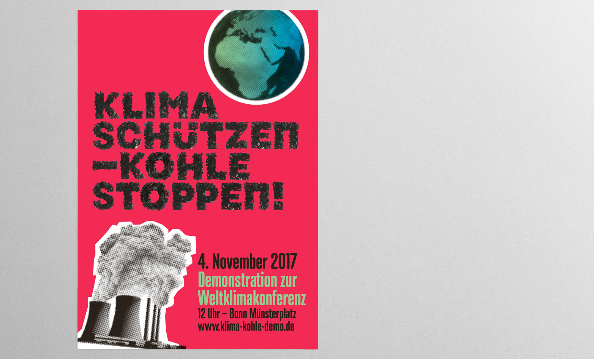 Design für Anti-Kohle Demo